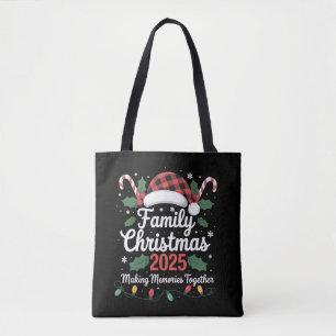 Tote Bag Équipe de Noël familiale 2025 Groupe familial asso