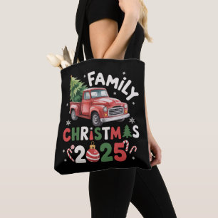 Tote Bag Équipe de Noël familiale 2025 Groupe familial asso