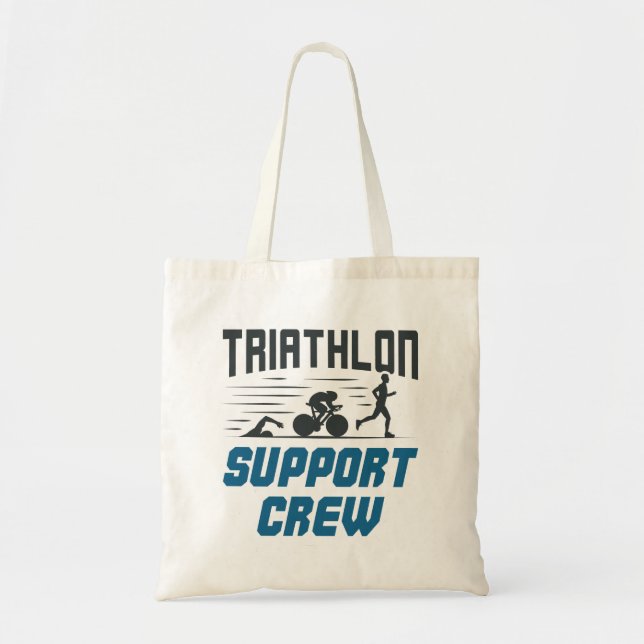 Tote Bag Équipe de soutien au triathlon (Devant)