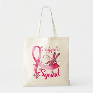 Tote Bag Équipe de soutien aux guerriers Dragonfly Cancer d