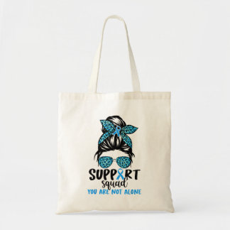 Tote Bag Équipe de soutien Blue Warrior Sensibilisation au