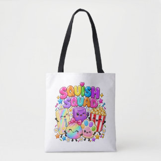 Tote Bag Équipe de Squish Virale Squishies Popcorn Beurre D