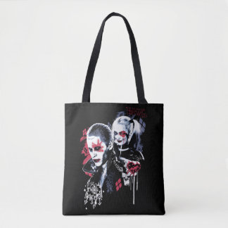 Tote Bag Équipe de suicide | Graffiti peint Joker & Harley
