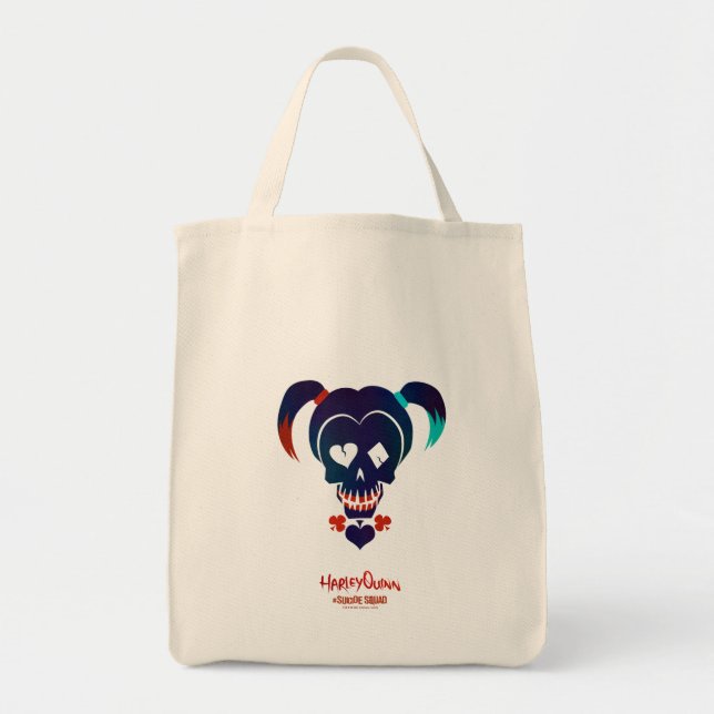 Tote Bag Équipe de suicide | Harley Quinn Head Icon (Devant)