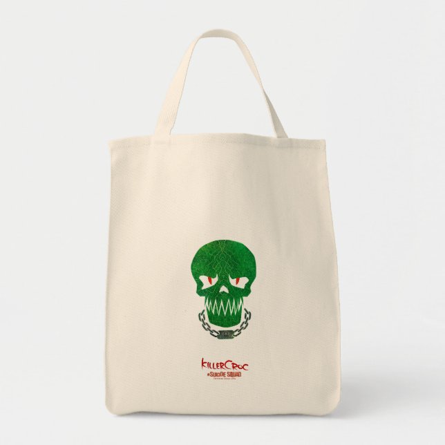 Tote Bag Équipe de suicide | Icône Tête Croc de tueur (Devant)