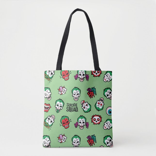 Tote Bag Équipe de suicide | Joker Emoji Motif (Devant)