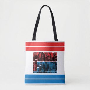 Tote Bag Équipe de suicide Logo rouge et bleu