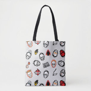 Tote Bag Équipe de suicide   Motif Diablo Emoji
