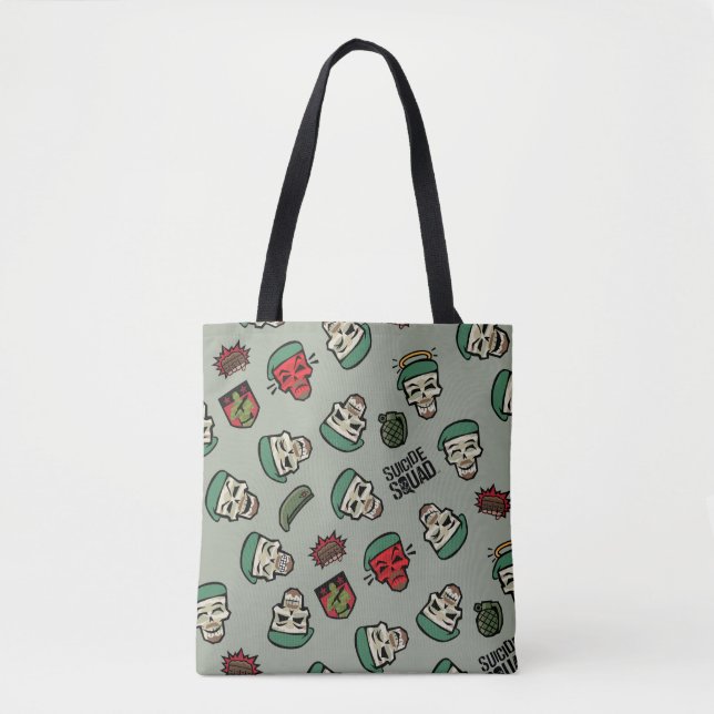 Tote Bag Équipe de suicide | Motif Emoji Drapeau Rick (Devant)
