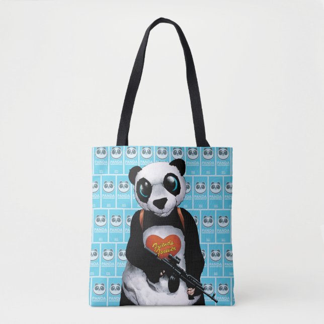 Tote Bag Équipe de suicide | Panda (Devant)