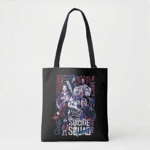 Tote Bag Équipe de suicide Task Force X Typographie Photo