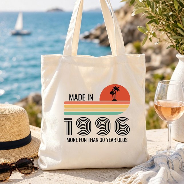 Tote Bag Équipe du 21e 30e 40e 50e anniversaire Sunset Rétr (Créateur téléchargé)