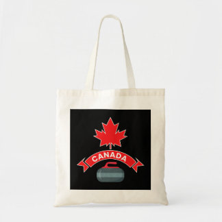 Tote Bag Équipe du Canada Curling Red White Sport d'hiver