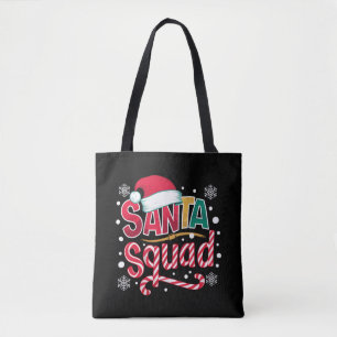 Tote Bag Équipe du Père Noël Xmas Squad tenue de famille as
