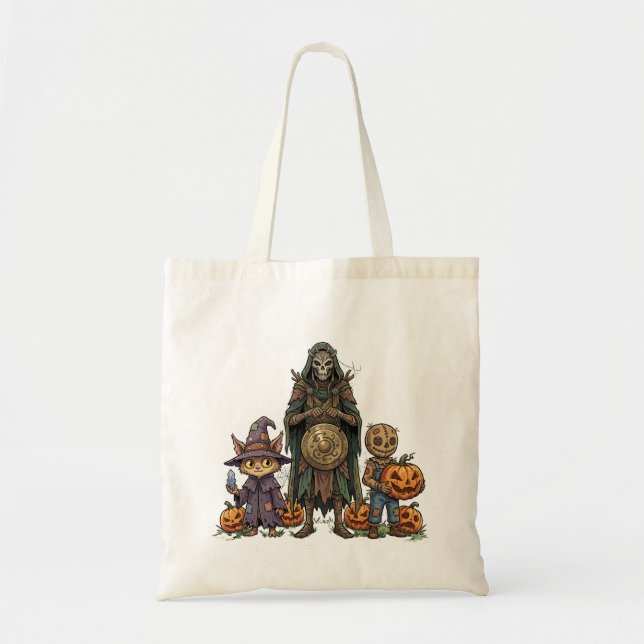 Tote Bag Équipe épouvantable d'Halloween (Devant)