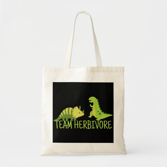 Tote Bag Équipe Herbivore Vegan (Devant)