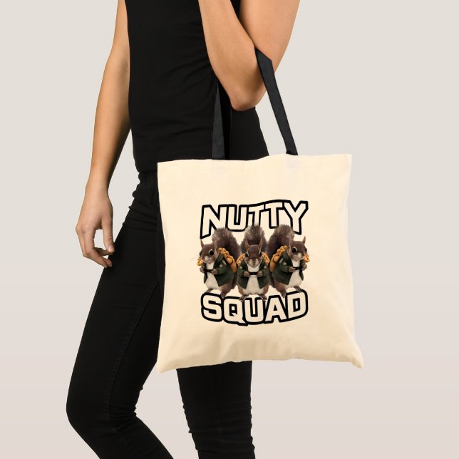 Tote Bag Équipe Noisettes, Équipe de Snack Écureuil (Devant (produit))