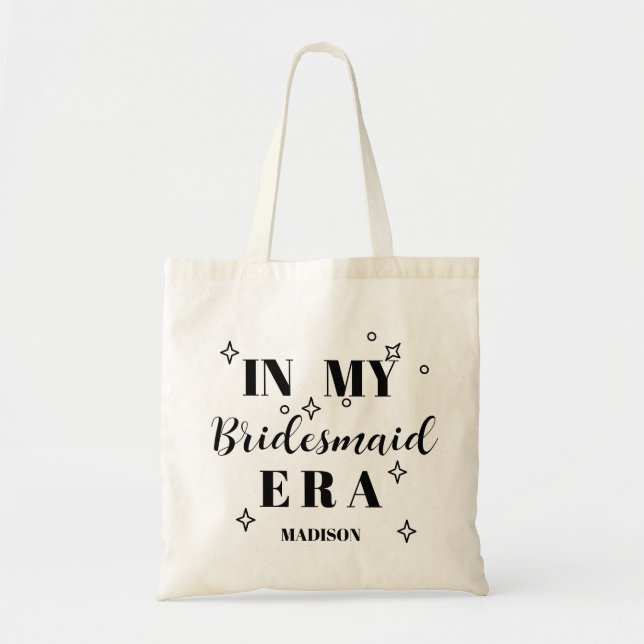 Tote Bag Équipe personnalisée de la mariée Demoiselle d'hon (Devant)