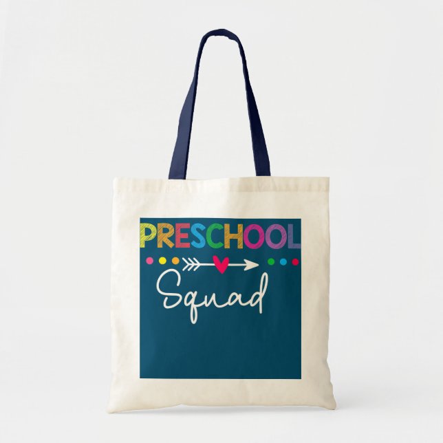 Tote Bag Équipe préscolaire Pré K Équipe d'élèves enseignan (Devant)