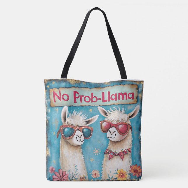 Tote Bag Équipe super Llama (Dos)