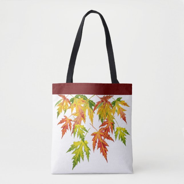 Tote Bag Érable d'argent sur Fourre-tout (Devant)