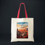 Tote Bag Erevan Arménie Travel Art Vintage<br><div class="desc">Erevan design de voyage vectoriel rétro. Erevan,  la capitale de l'Arménie,  est marquée par une grande architecture de l'ère soviétique.</div>