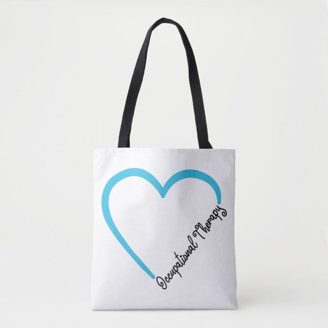 Tote Bag ergothérapeute ergothérapie Coeur (Devant)