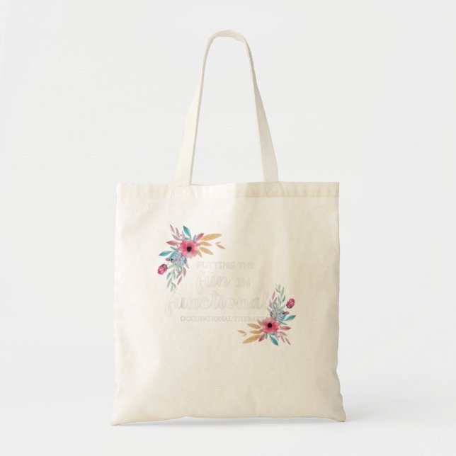 Tote Bag ergothérapie OT Floral Therapist Cadeau (Devant)