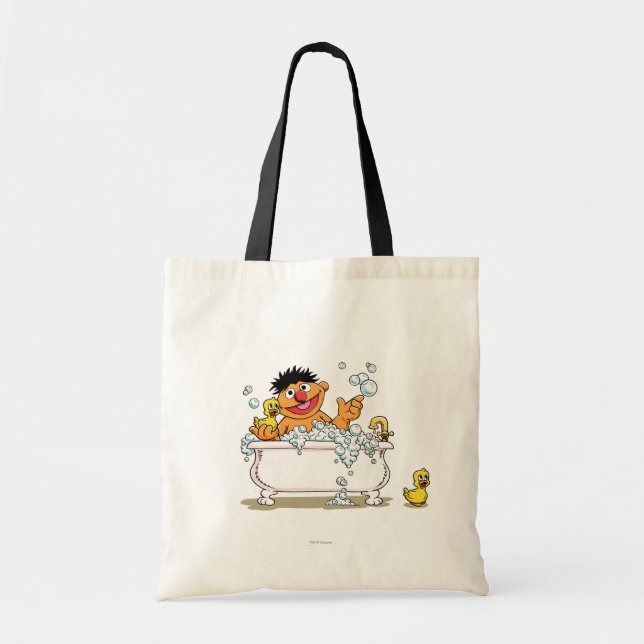 Tote Bag Ernie vintage dans la baignoire (Devant)