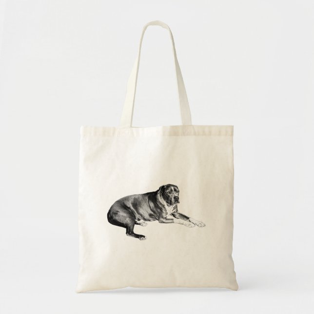 Tote Bag Errands d'automne avec le style Loyal Pup (Devant)