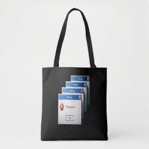 Tote Bag Erreur critique — Graphique de boîtes d'avertissem