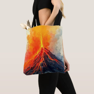Tote Bag Éruption volcanique : puissance brute