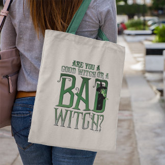 Tote Bag Es-Tu Une Bonne Sorcière Ou Une Mauvaise Sorcière