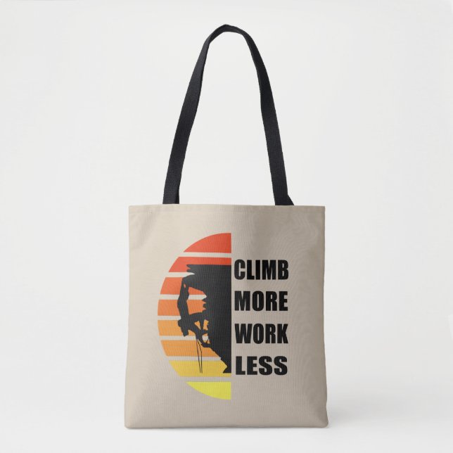 Tote Bag Escalade rock motivationnelle disant (Devant)