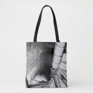 Tote Bag Escalier noir et blanc