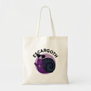 Tote Bag Escar goth Funny Cool Goth Snail Pun