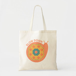 Tote Bag Escargot floral mignon customisé