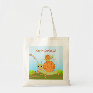 Tote Bag Escargot souhaitant un joyeux anniversaire