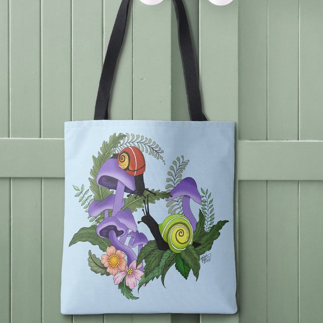 Tote Bag Escargots cubains champignons violets (Créateur téléchargé)