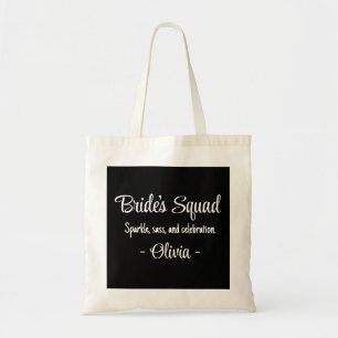 Tote Bag Escouade de mariée : Étincelle, sass, et célébrati