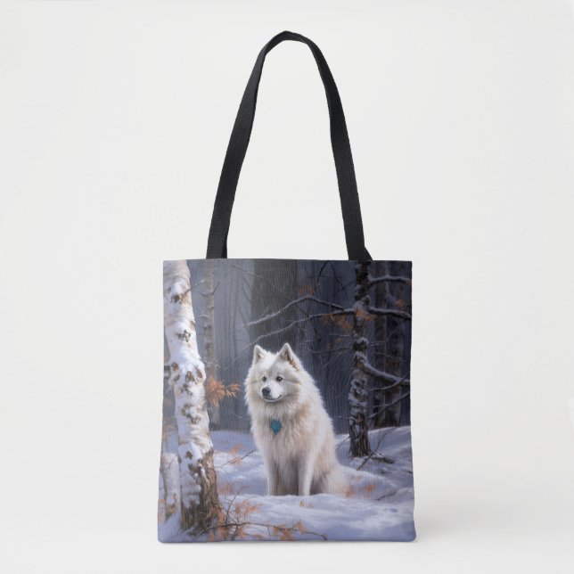 Tote Bag Eskimo Américain Noël sous la Neige (Devant)