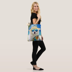 Tote Bag Eskimo américain sur la plage, cadeau d'été pour a