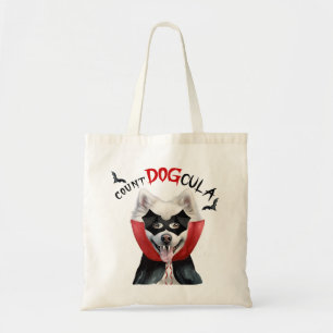 Tote Bag Eskimo Vampire Chien Trick ou Traiter Halloween