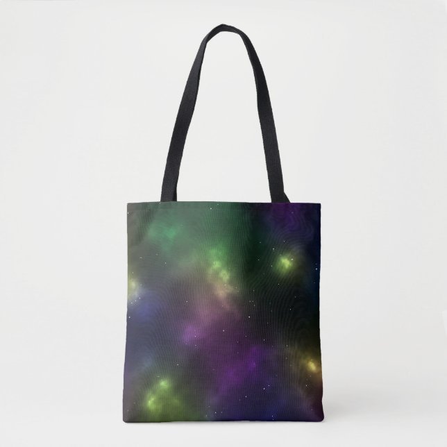 Tote Bag Espace cosmique abstrait constellations Art numéri (Devant)