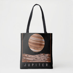 Tote Bag Espace Extérieur Galaxie Fan Jupiter Astronomie Pl