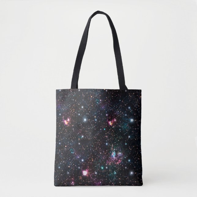 Tote Bag Espace Galaxy de nuit ImprimerMotif sans couture e (Devant)