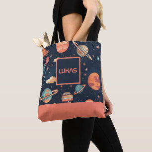 Tote Bag Espace imprimé personnalisé Fourre-tout - Ajouter