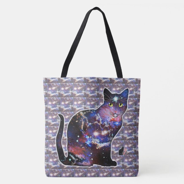 Tote Bag Espace Zodiaque En Chat (Devant)