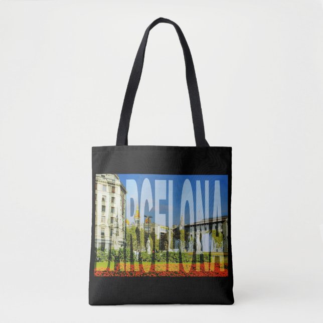 Tote Bag espagne barcelone (Devant)