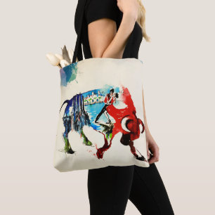 Tote Bag Espagne Bull Vintage voyage Love Aquarelle